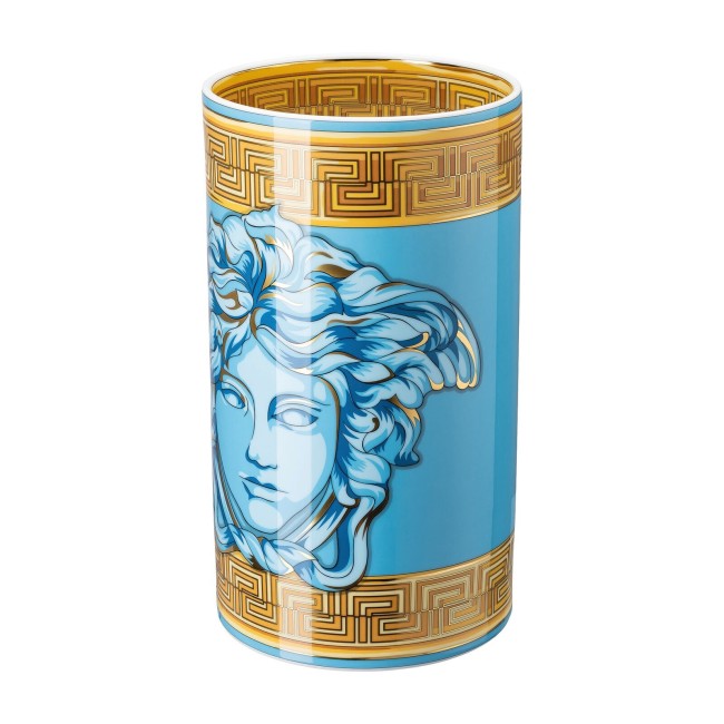 VASO VERSACE MEDUSA AMPLIFIED 30CM BLUE COIN