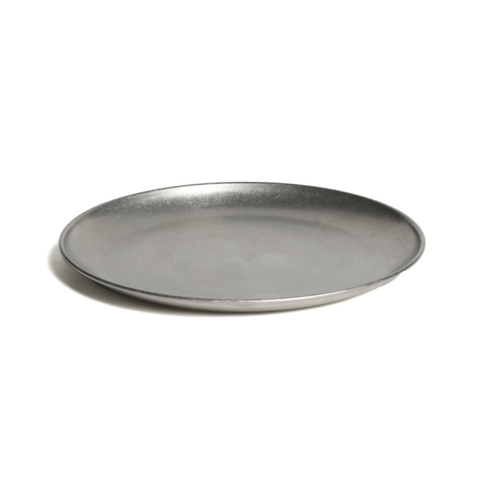 Bitossi Home Sottopiatto argento anticato Ø 30 cm
