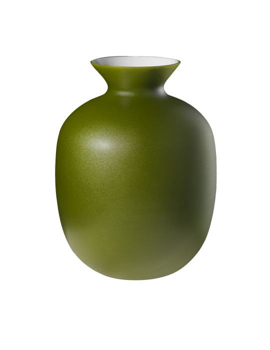 RIALTO MED. VASO H.24 T/F DECORO VERDE LONGCHAMP