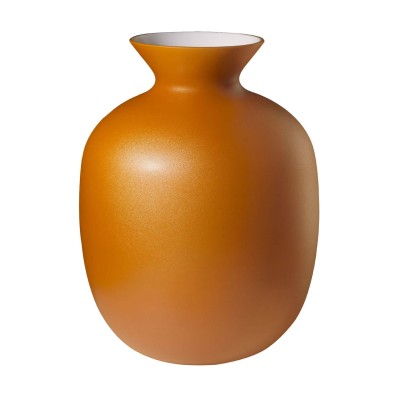 RIALTO MED. VASO H.24 T/F DECORO ARANCIO CORALLO