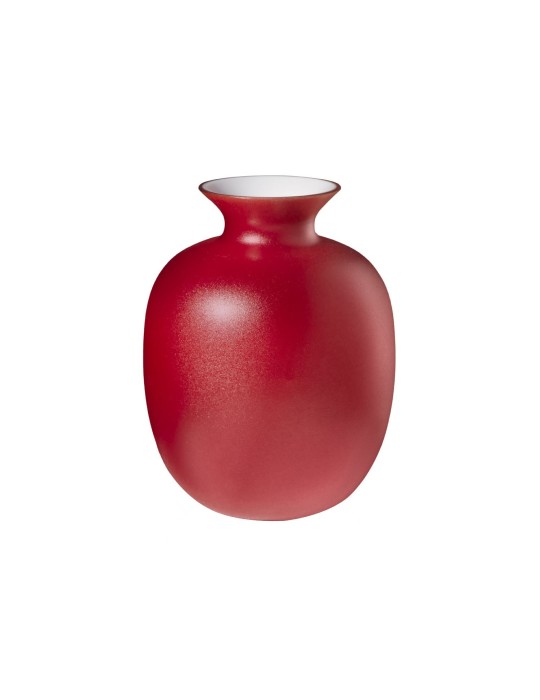 RIALTO SMALL VASO H.18.5 T/F DECORO AMARANTO DE'