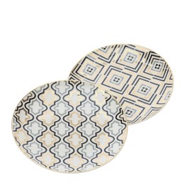 Set 2 piatti dolce in porcellana Hervit Box Ø 19cm.