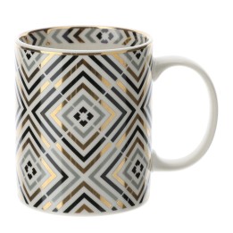 Hervit Mug rombi porcellana Marrakech h 10cm