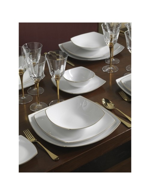 Servizio Piatti 40 Pezzi Venus Gold Line in...