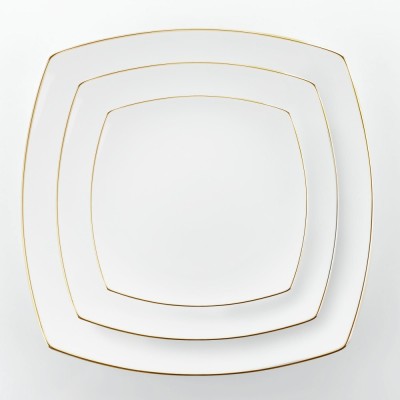 Servizio Piatti 40 Pezzi Venus Gold Line in Porcellana...