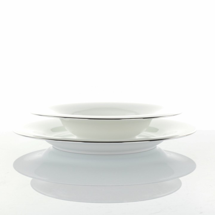 Weissestal Servizio di piatti Plus Platinum Line 40 pezzi