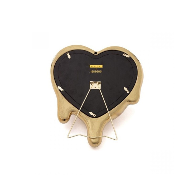Seletti Melted Heart oro specchio 30 × 35 cm