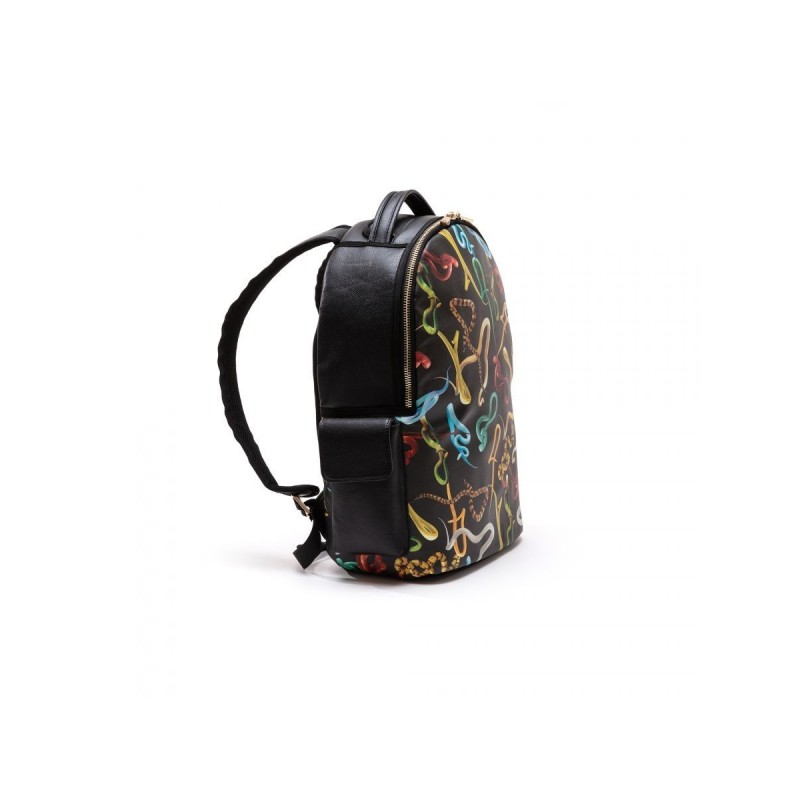ZAINO IN SIMILPELLE "TOILETPAPER" Cm.33x18,5 h.43