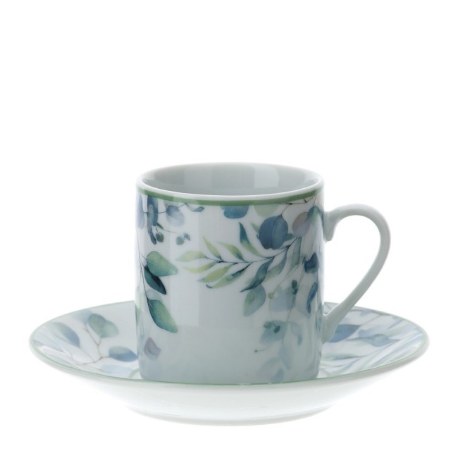 BOX 2 TAZZINE CAFFE' PORCELLANA 9X5CM