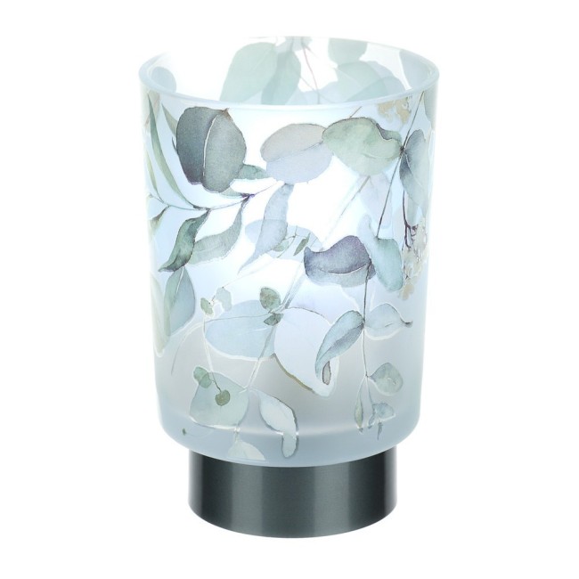 LAMPADA VETRO BOTANIC VERDE DIA.10X15CM