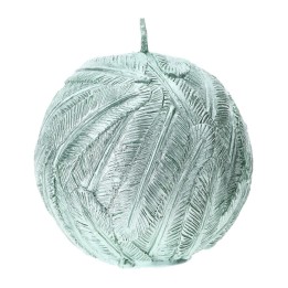Hervit Candela Sfera verde salvia metal Ø 7 cm