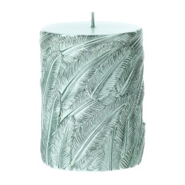 Hervit Candela Moccolo verde salvia metal 7,5x9,5 cm