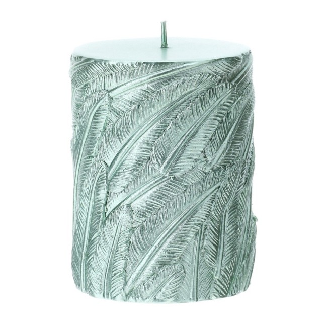 Hervit Candela Moccolo verde salvia metal 7,5x9,5 cm Hervit Candela Moccolo verde salvia metal 7,5x9,5 cm