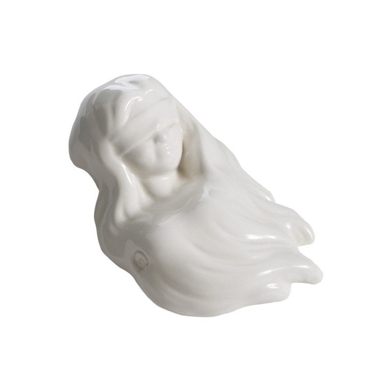 Macrì Dea Bendata bianca 12 cm