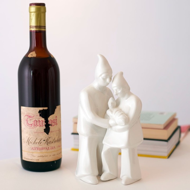 Macrì Novus Pulcinella La Famiglia 23 cm