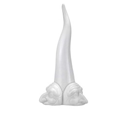 Macrì Corno bianco con tre facce alto 25 cm