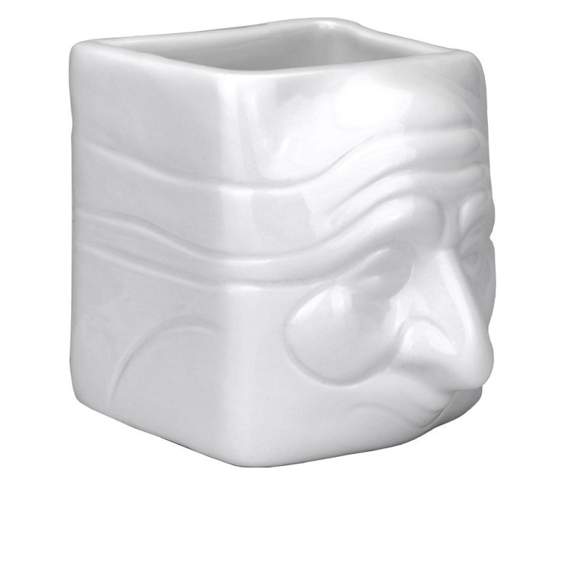 PORTA PENNE MASCHERA BIANCA