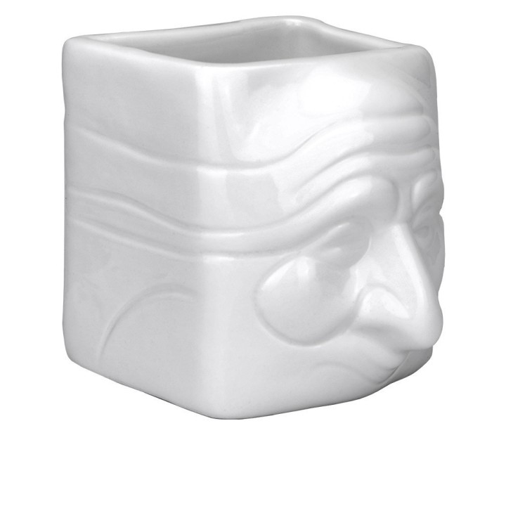 Macrì Portapenne Maschera di Pulcinella bianco