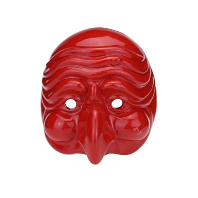 Macrì maschera di Pulcinella rossa media H18,5cm