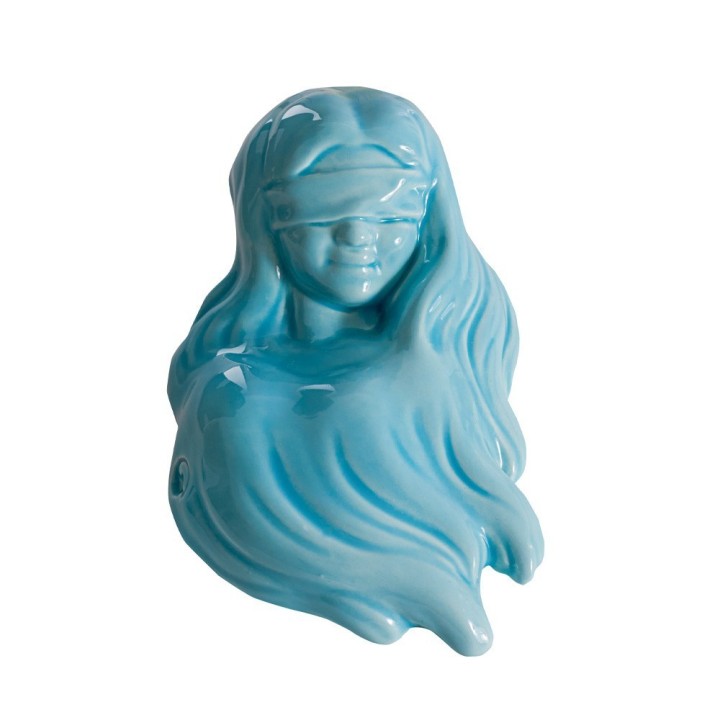 Macrì Dea Bendata celeste 12 cm