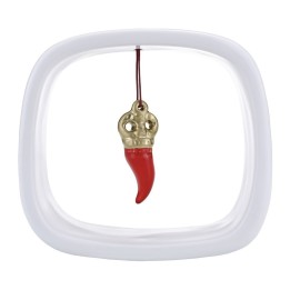 Macrì Cornice con corno rosso e oro
