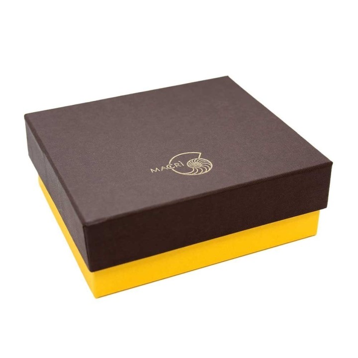 Macrì Cornice con corno rosso e oro