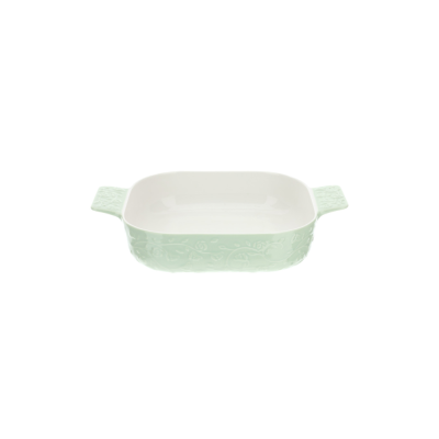 Hervit Pirofila in porcellana verde 23x23x6 cm