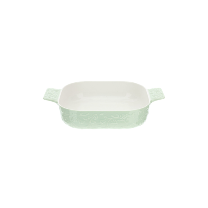 Hervit Pirofila in porcellana verde 23x23x6 cm