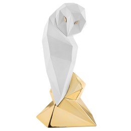 Bongelli Preziosi Gufo stilizzato bianco oro 40 cm
