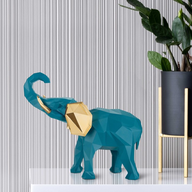 ELEFANTE STIL.27X32 OTTANIO/VERDE