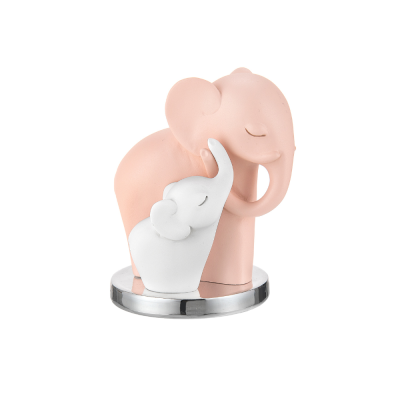 Bongelli Preziosi Coppia Elefantini rosa H. 9,5 cm