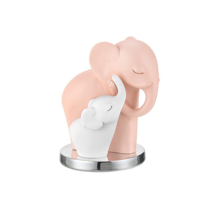 Bongelli Preziosi Coppia Elefantini rosa H. 9,5 cm
