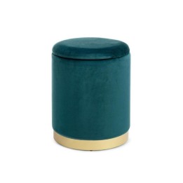 Bizzotto Pouf contenitore Polina blu grande Ø 36 cm