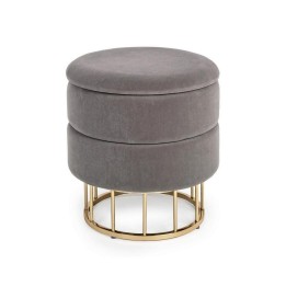 Bizzotto Sgabello contenitore Pavlina grigio scuro Ø 37,5 cm