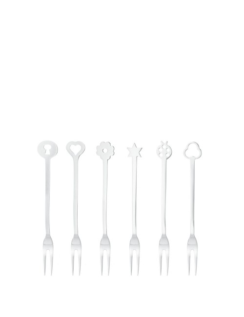 Sambonet set forchettine Party Portafortuna 6 pezzi - 52550C52 Sambonet set forchettine Party Portafortuna 6 pezzi - 52550C52
