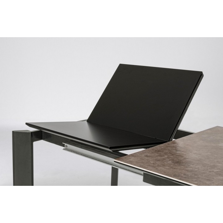 Bizzotto Tavolo allungabile Briva grigio nero 160-220 cm