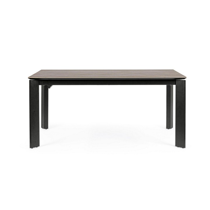 Bizzotto Tavolo allungabile Briva grigio nero 160-220 cm
