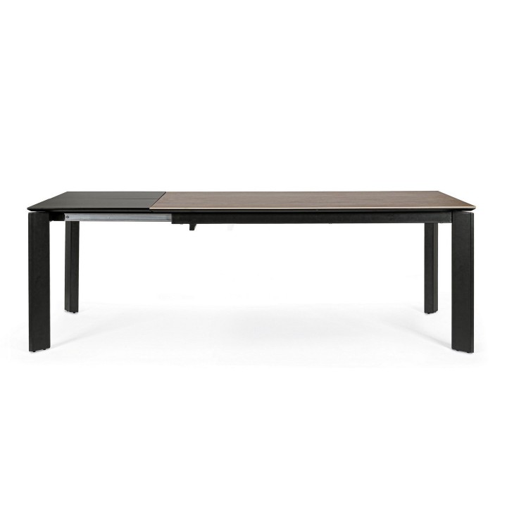 Bizzotto Tavolo allungabile Briva grigio nero 160-220 cm