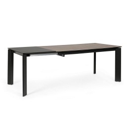 Bizzotto Tavolo allungabile Briva grigio nero 160-220 cm