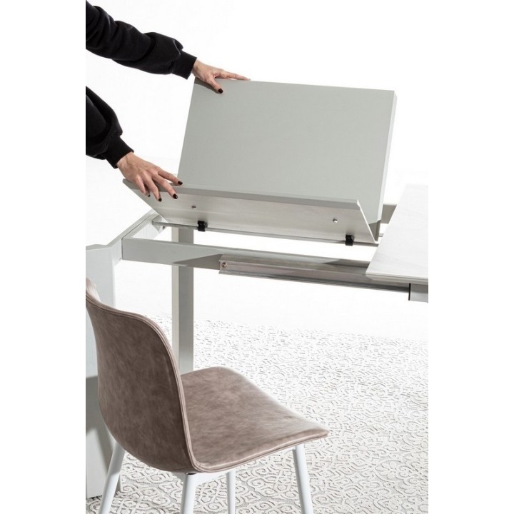 Bizzotto Tavolo allungabile Briva bianco grigio 160-220 cm