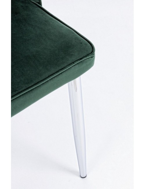 SEDIA CORINNA VELLUTO VERDE SCURO