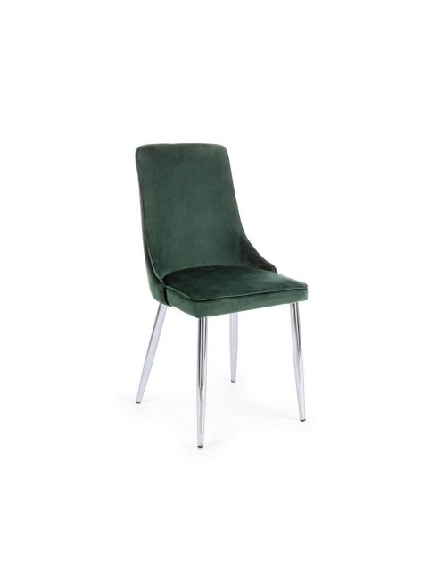 SEDIA CORINNA VELLUTO VERDE SCURO