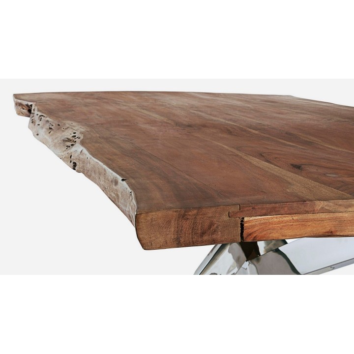 Bizzotto Tavolo Arkansas in legno di acacia 220 × 100 cm