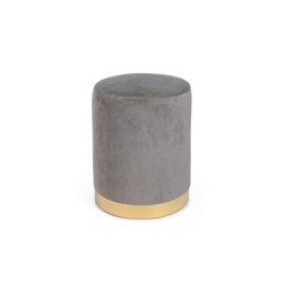 Bizzotto Pouf Lucilla grigio Ø 35 cm