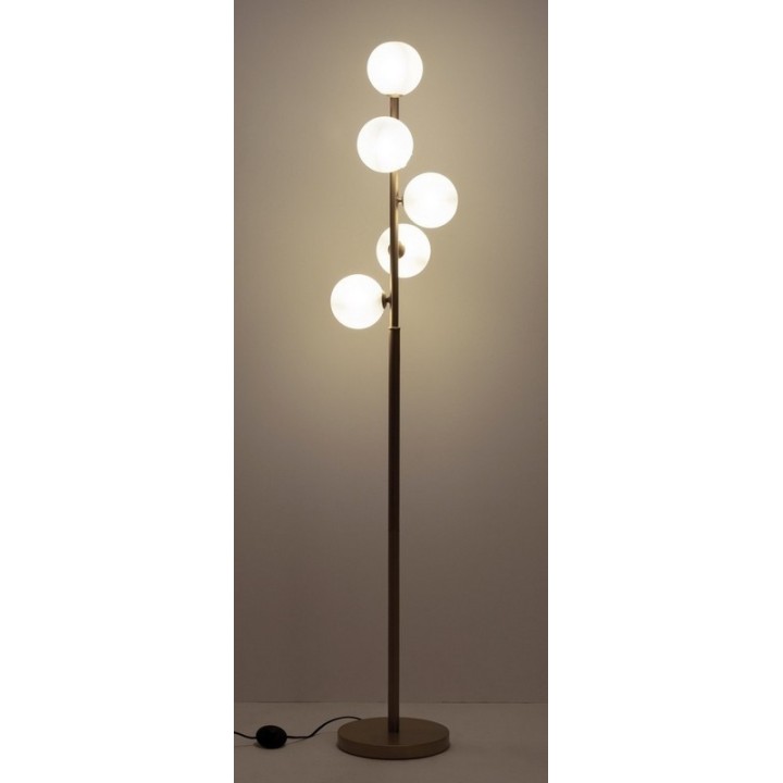 Bizzotto Piantana Balls a 5 luci oro