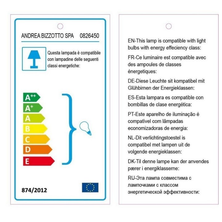 Bizzotto Lampada da tavolo Balls a 2 luci oro