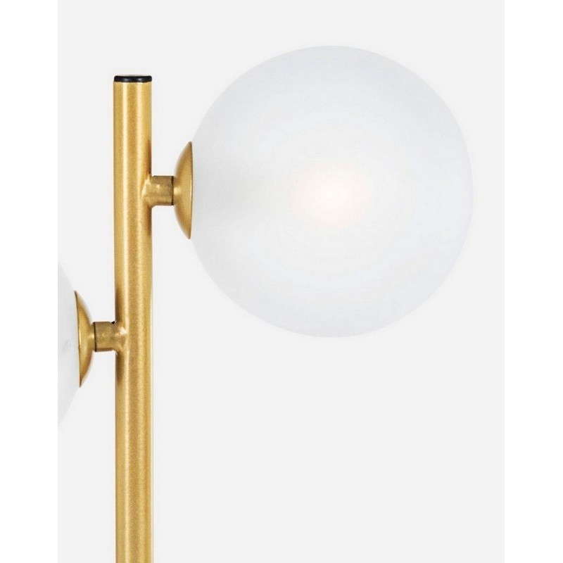 LAMPADA TAV. BALLS 2LUCI ORO H156