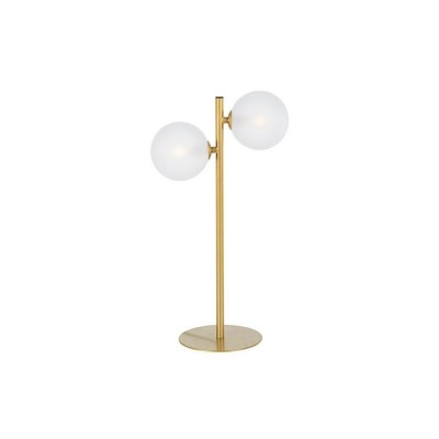 LAMPADA TAV. BALLS 2LUCI ORO H156