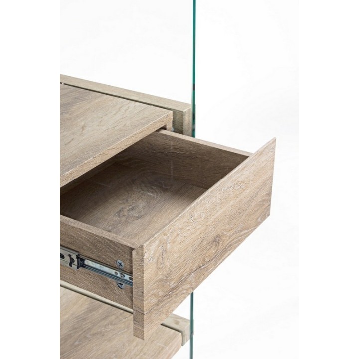Bizzotto Libreria Kenya Line 4 ripiani 2 cassetti 90 × 39 cm