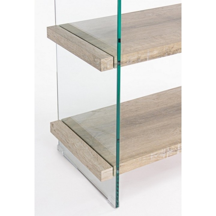 Bizzotto Libreria Kenya Line 4 ripiani 2 cassetti 90 × 39 cm
